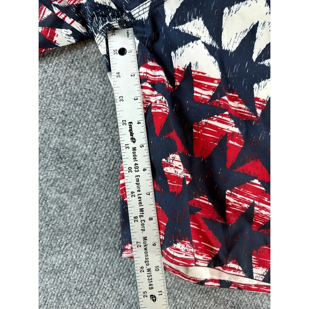 Joe Boxer American Flag Swim Trunks Red White Blue‎ Board Shorts L 4th of July